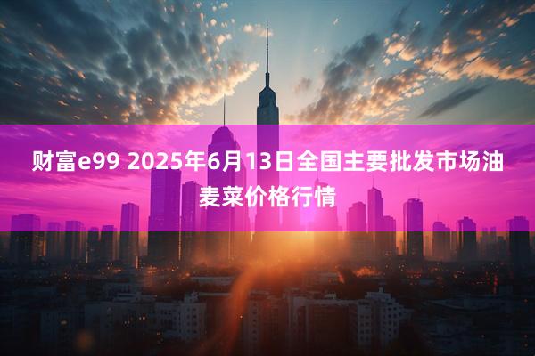 财富e99 2025年6月13日全国主要批发市场油麦菜价格行情