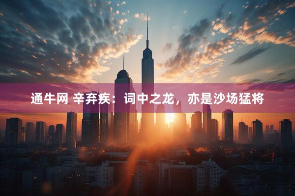 通牛网 辛弃疾：词中之龙，亦是沙场猛将