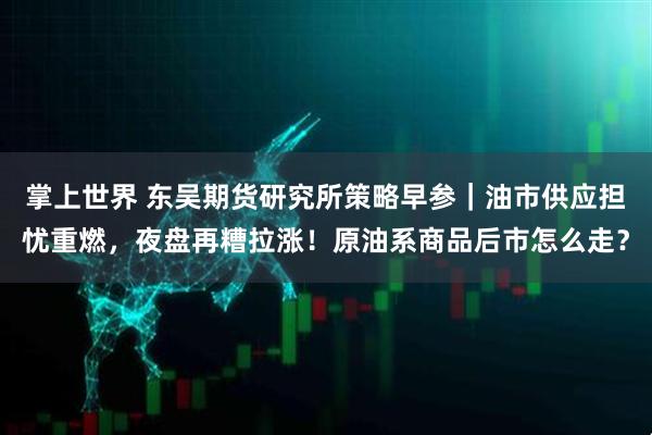 掌上世界 东吴期货研究所策略早参｜油市供应担忧重燃，夜盘再糟拉涨！原油系商品后市怎么走？